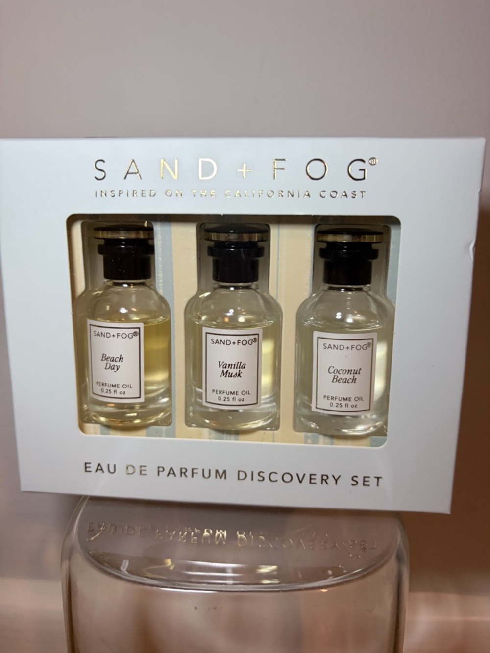 Sand+Fog 3 pc Discovery set .25 oz each